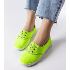 Baskets vert fluo de Lafayette 1