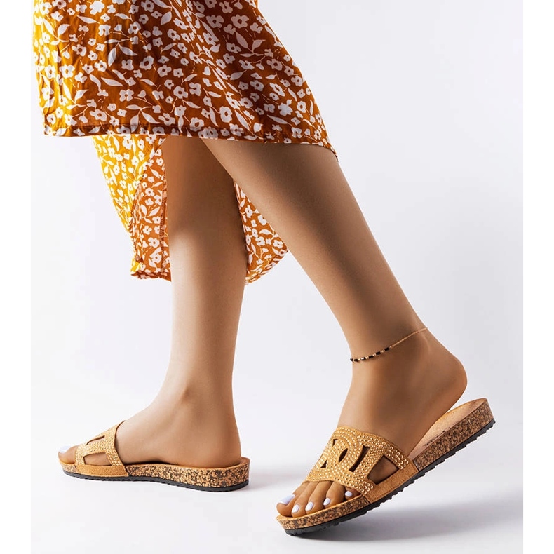 Toboggans marron ornés de jets Lagacé brun 1