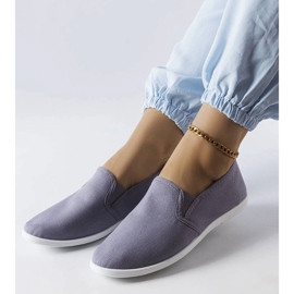 Inna Baskets grises en tissu Quincy 1