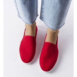 Baskets en tissu rouge Quincy 1