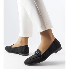 Mocassins noirs pour femmes de Hinkle le noir 1 Mocassins noirs pour femmes de Hinkle le noir 1