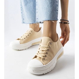 Baskets à plateforme beiges Hawthorne 1 Baskets à plateforme beiges Hawthorne 1