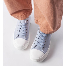 BM Baskets Hawthorne bleues à plateforme 1