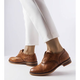 Richelieu beige LS5379 Camel brun 1