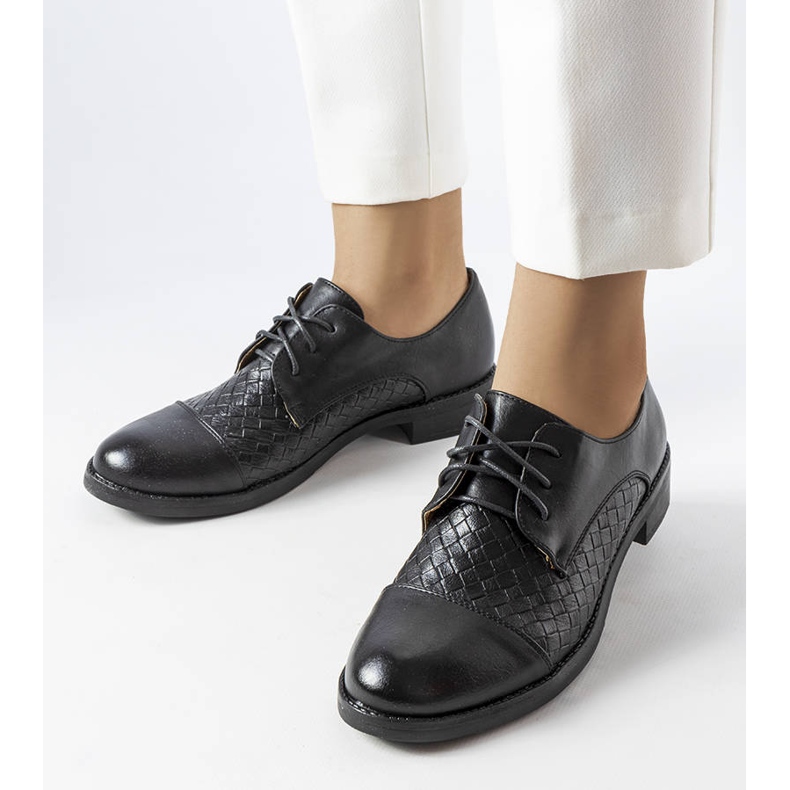 Derbies beiges LS5379 Taupe le noir 1