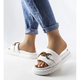 Sandales à plateforme blanches Frédérique 2