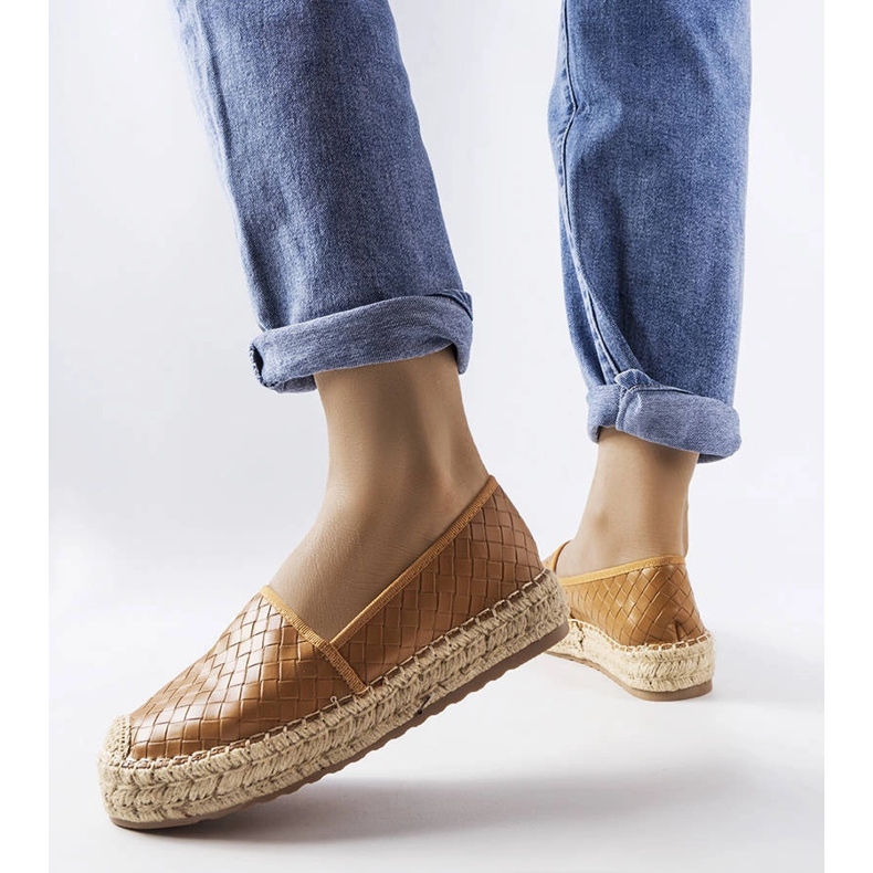 Espadrilles marron ornées du gaufrage Geoffrey brun 1