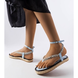 Sandales à chaînes bleues de Varieur 2
