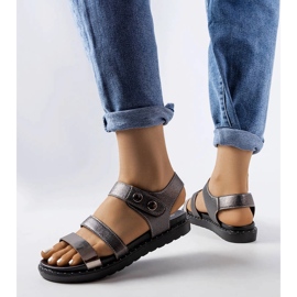 Sandales grises métallisées Lanham 1