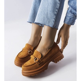 Mocassins marron à grosses semelles d'Artista brun 1