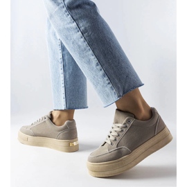 Baskets à plateforme grises Amathymes 2