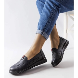 Mocassins légers noirs de Joli le noir 1