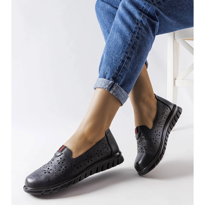 Mocassins légers noirs de Joli 1