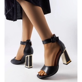 Sandales noires de Marlens le noir 1 Sandales noires de Marlens le noir 1