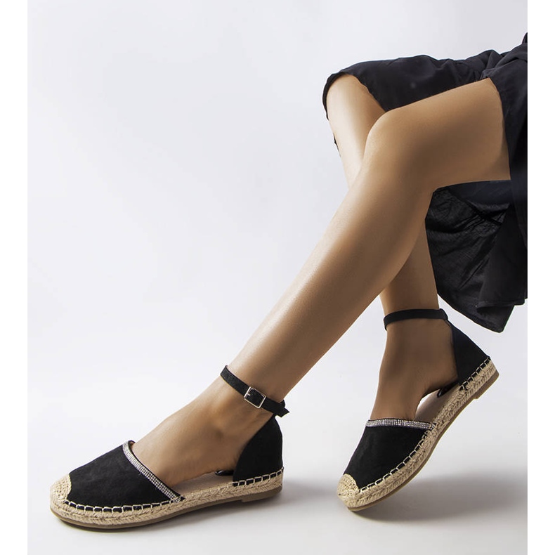 Espadrilles noires Licia le noir 1