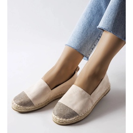 Mocassins espadrilles beiges de Magali 1