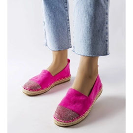 Espadrilles roses à plateforme de Magali 1