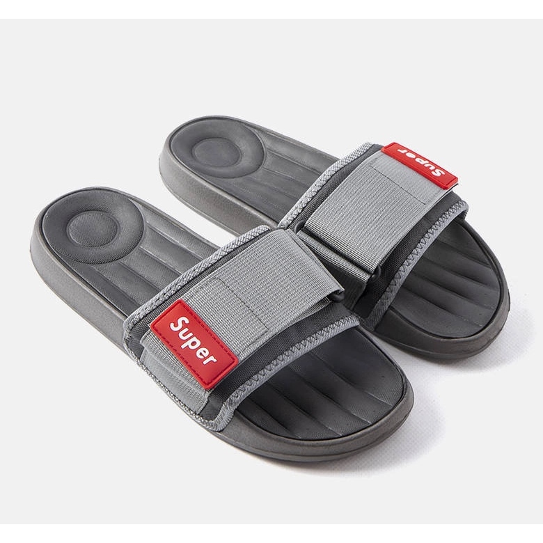 Pantoufles grises pour hommes de Alley 1