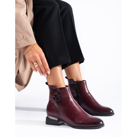 Bottines femme Vinceza bordeaux rouge 1 Bottines femme Vinceza bordeaux rouge 1