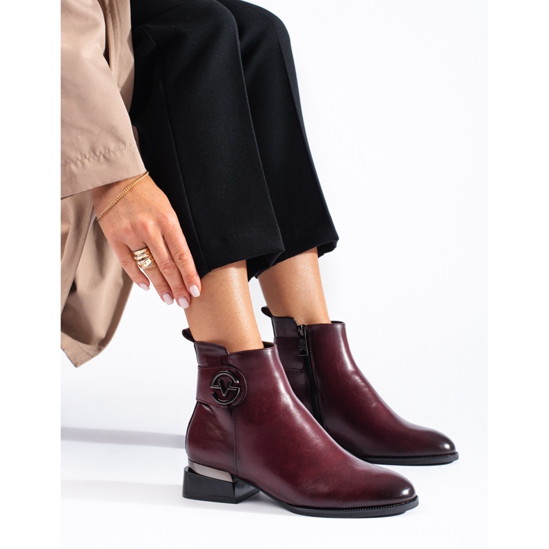 Bottines femme Vinceza bordeaux rouge 1 Bottines femme Vinceza bordeaux rouge 1