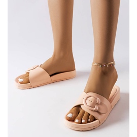 Inna Claquettes beiges à boucle de Généreux 1