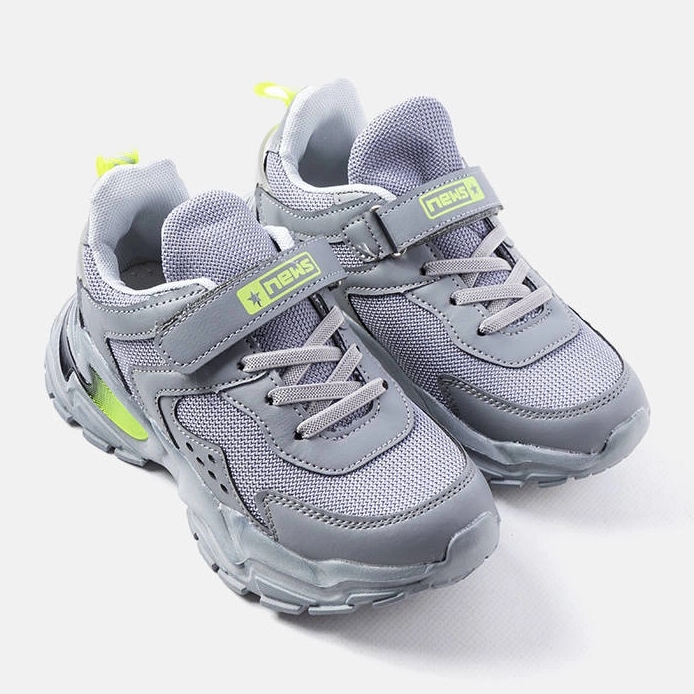 Baskets grises pour enfants Ansel 1 Baskets grises pour enfants Ansel 1