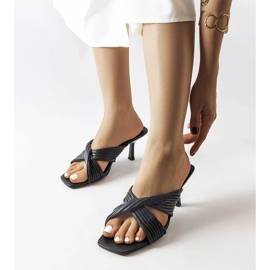 Inna Sandales à talons noires Seiler le noir 1