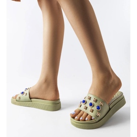 Toboggans verts décorés de Montesarchio 2 Toboggans verts décorés de Montesarchio 2