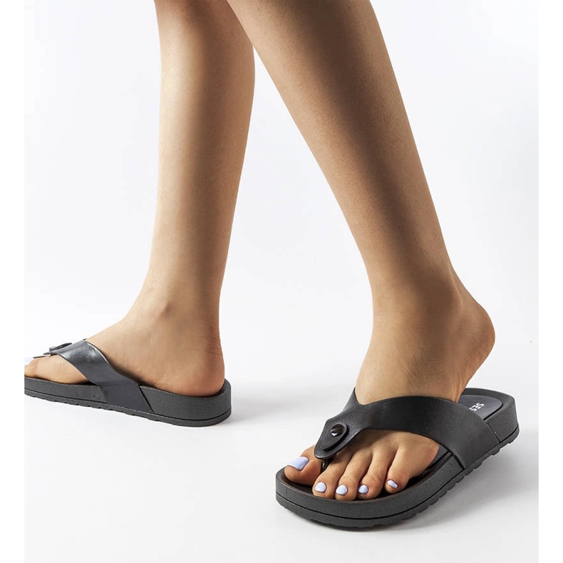 Inna Sandales à plateforme noires Elide 2