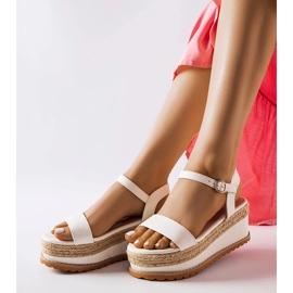 Sandales compensées blanches Access 1
