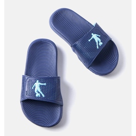 Claquettes en caoutchouc bleu marine Athens 1