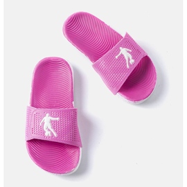 Chaussons en caoutchouc blanc et rose d'Athènes 1