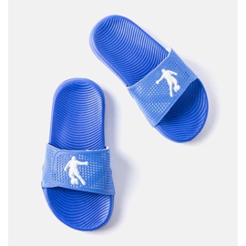 Chaussons en caoutchouc bleu d'Athènes 1