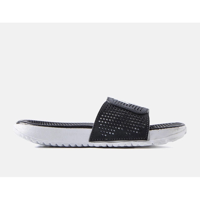 Chaussons en caoutchouc noir et blanc d'Athènes le noir 2