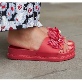 Claquettes rouges à nœud de Dido 1