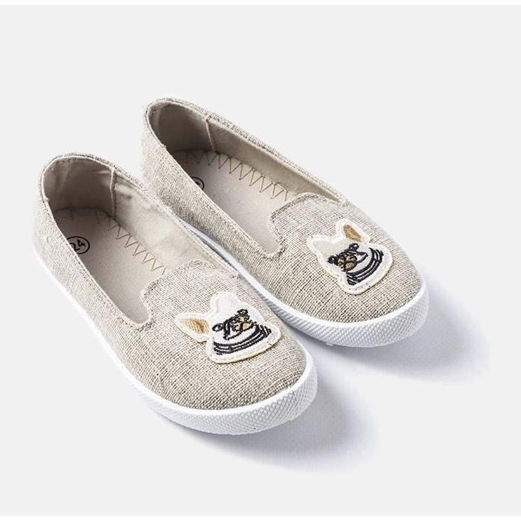 Baskets enfant grises avec application Naomi 1 Baskets enfant grises avec application Naomi 1