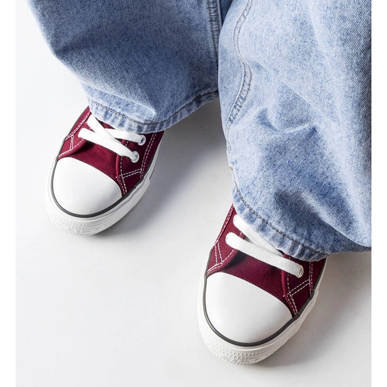 Baskets bordeaux Lee Cooper LCW-22-31-0864L rouge 1