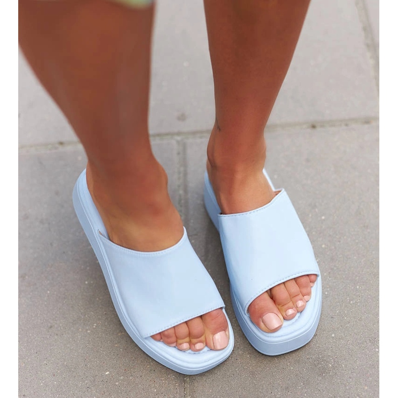 Sandales à plateforme bleues Orsola 2