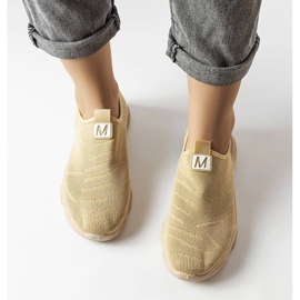 Baskets en textile beige foncé Aaron 2