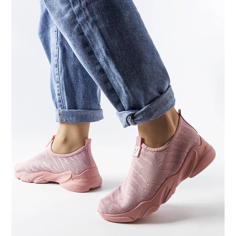 Baskets en textile rose Aaron 1