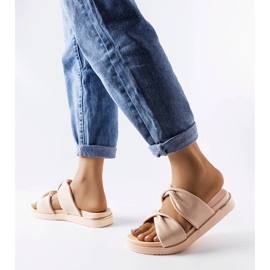 Chaussons Big Star beiges LL274A122 2 Chaussons Big Star beiges LL274A122 2