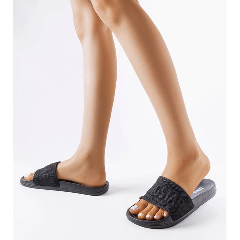 Chaussons Big Star noirs LL274A158 le noir 2 Chaussons Big Star noirs LL274A158 le noir 2