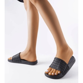 Claquettes Big Star noires LL274A147 2