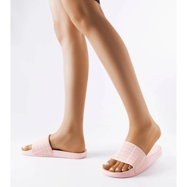 Chaussons Big Star roses LL274A151 2 Chaussons Big Star roses LL274A151 2