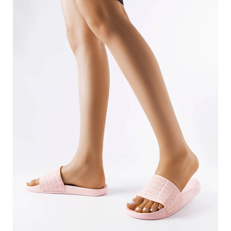 Chaussons Big Star roses LL274A151 2 Chaussons Big Star roses LL274A151 2