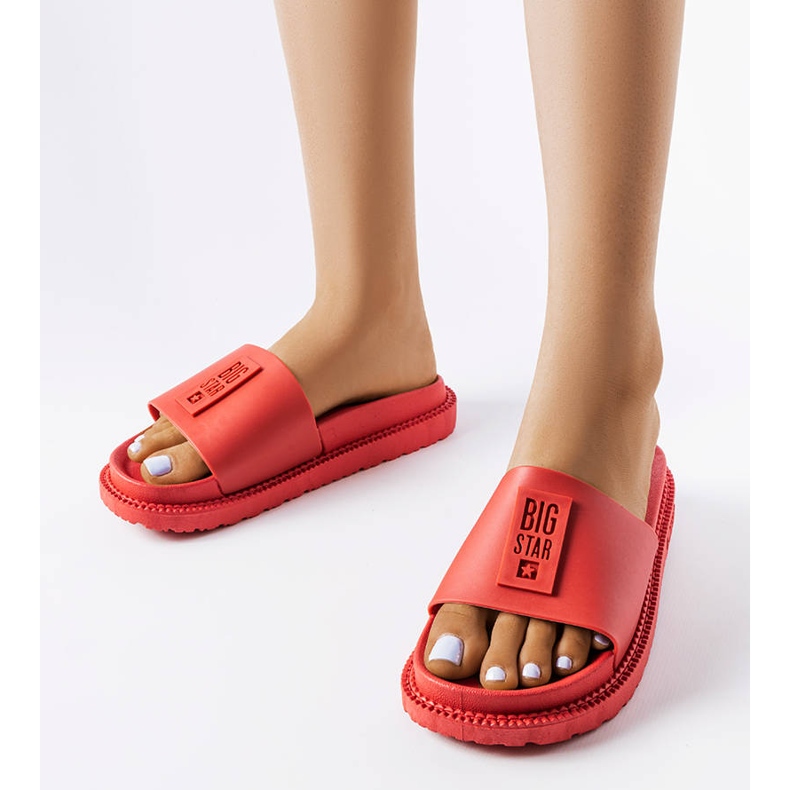Chaussons Big Star rouges LL274430 1