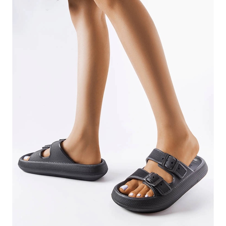 Claquettes Big Star noires LL274615 le noir 2