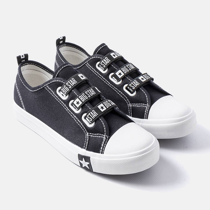 Baskets enfant Big Star LL374006 noires le noir 1 Baskets enfant Big Star LL374006 noires le noir 1