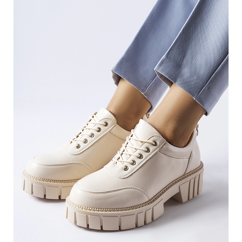 Chaussures Severino classiques élégantes beiges 1