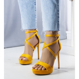 PA1 Sandales jaunes à talons Dorian 1